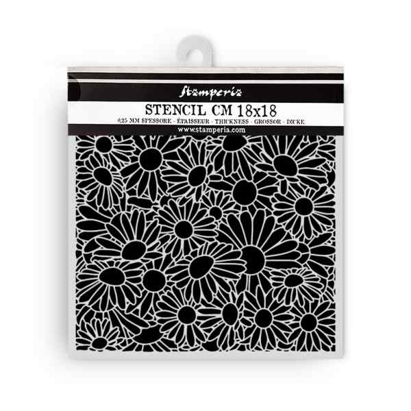 ПРЕДЗАКАЗ Трафарет "РОМАШКИ", 18*18см           