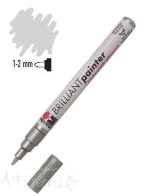 Маркер универсальный 1-2 мм/ Серебро 