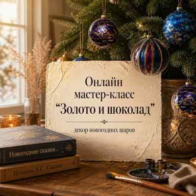 Онлайн мастер-класс Ольги Ситар "ЗОЛОТО И ШОКОЛАД"
