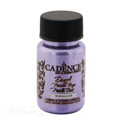 Краска акриловая, металлик, "Dora", CADENCE, бриллиантовый блеск, 50 мл, цвет 165 Сиреневый туман