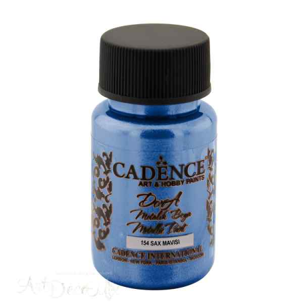 Краска акриловая Dora Metallic, 50мл, цвет Синий Краска акриловая Dora Metallic, 50мл, цвет Синий