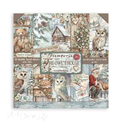 ПРЕДЗАКАЗ НАБОР БУМАГИ ДЛЯ СКРАПБУКИНГА "THE OWLS HOWSE" 30*30см.             