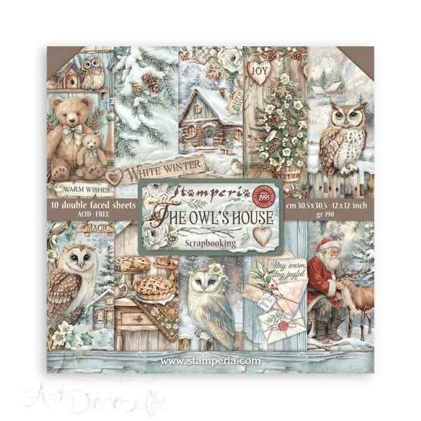 ПРЕДЗАКАЗ НАБОР БУМАГИ ДЛЯ СКРАПБУКИНГА "THE OWLS HOWSE" 30*30см.             