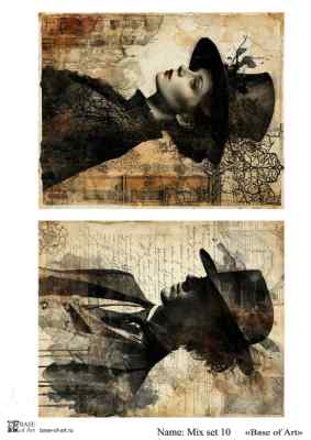 Карта для декупажа А4 Mix set 10