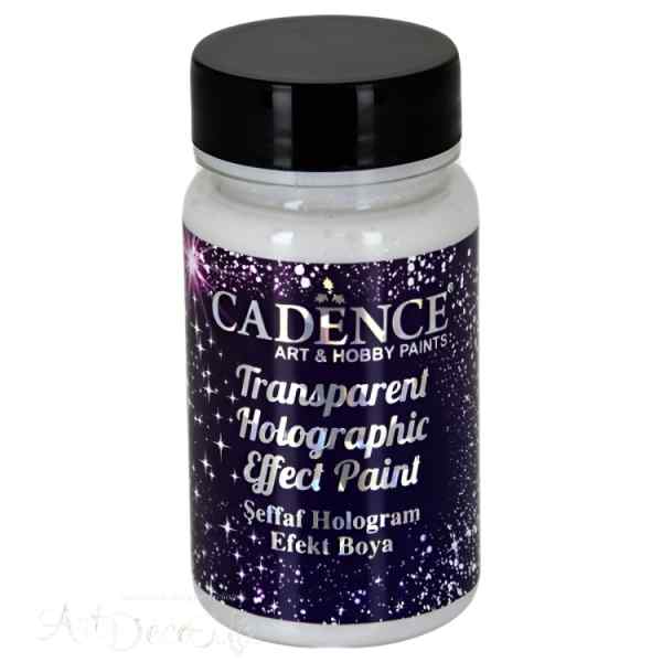 Прозрачная краска-гель с голографическим глиттером Cadence Transparent Holographic Effect Paint 90 ml.  Прозрачная краска-гель с голографическим глиттером Cadence Transparent Holographic Effect Paint 90 ml.