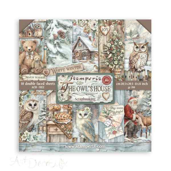 ПРЕДЗАКАЗ НАБОР БУМАГИ ДЛЯ СКРАПБУКИНГА "THE OWLS HOWSE" 20*20см.         