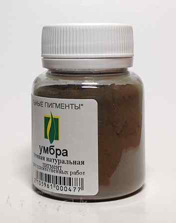 Пигмент Умбра темная натуральная 50 гр