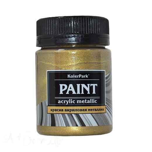 Краска акриловая декоративная металлик, 50мл. Античное золото 